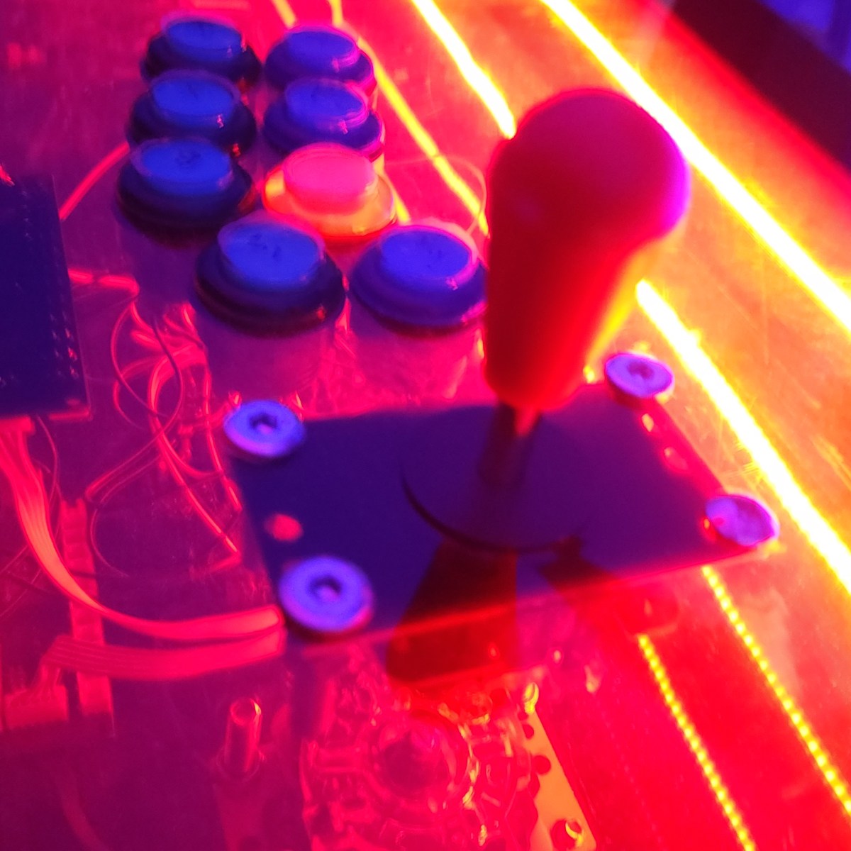 Custom Arcade Podium – Final Build by Grizzly Gents | 2-Player, USB Expansion, Preloaded with 150,000 Games | Blue LED, Mirror Panel, Headless PC&nbsp;Powered