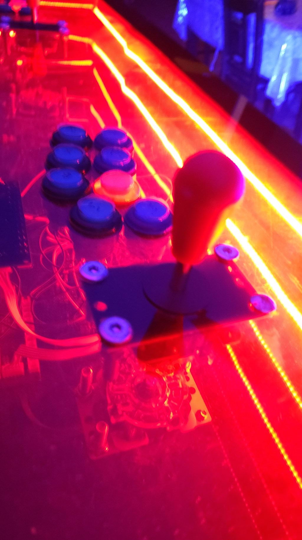 Custom Arcade Podium – Final Build by Grizzly Gents | 2-Player, USB Expansion, Preloaded with 150,000 Games | Blue LED, Mirror Panel, Headless PC&nbsp;Powered